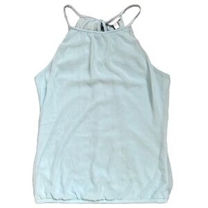 EXPRESS LIGHT BLUE HIGH NEXK FULL LENGTH TANK TOP SIZE XS